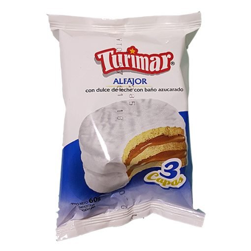 Alfajor Turimar triple blanco x 60 gr.