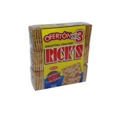 Galleta de Agua Ricks tripack x 330 gr.