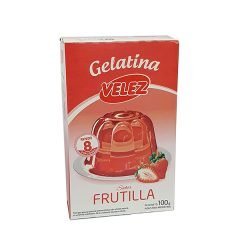 Gelatina Frutilla Velez x 100 gr