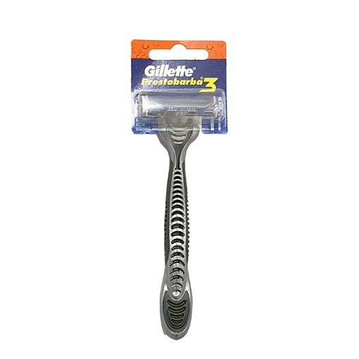 Prestobarba 3 filos Gillette (gris) x 1 Unid.