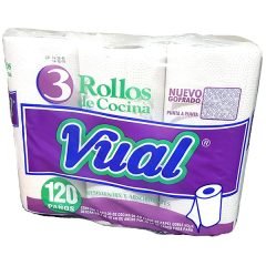 Rollo de Cocina 40p Vual x 3 Unid.