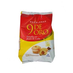 Madalenas 9 de oro con dulce de leche x 230 gr