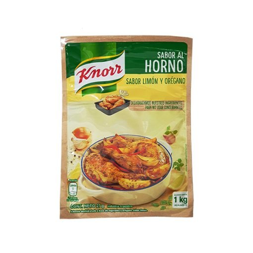 Sazonador para horno Knorr - Limon y oregano x 21 gr