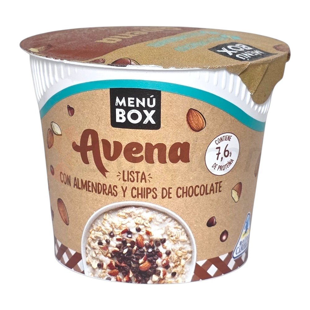Avena Lista Menu Box - Con Almendras Y Chips De Chocolate 64 gr