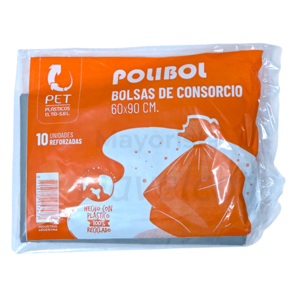 Bolsas Consorcio Polibol 60x90 cm x 10 unid