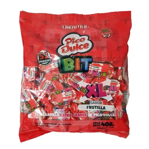 Caramelos Pico Dulce BIT x 408 gr. - Frutilla