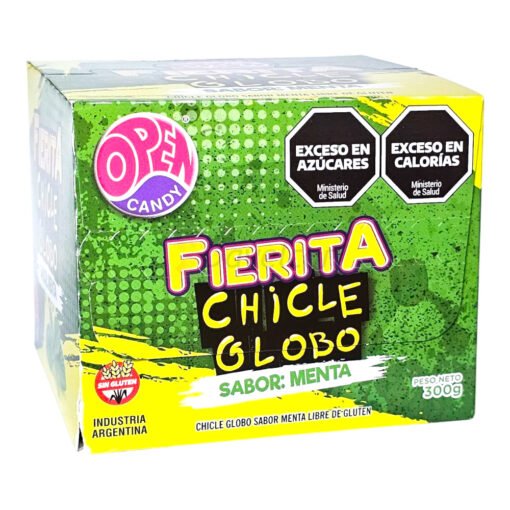 Chicle Fierita Open Menta x 100 Unid