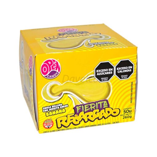 Chicle Fierita Recargado Banana x 50 Unid