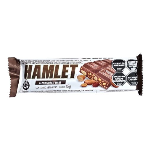 Chocolate Hamlet x 43 gr. - Almendra y Mani