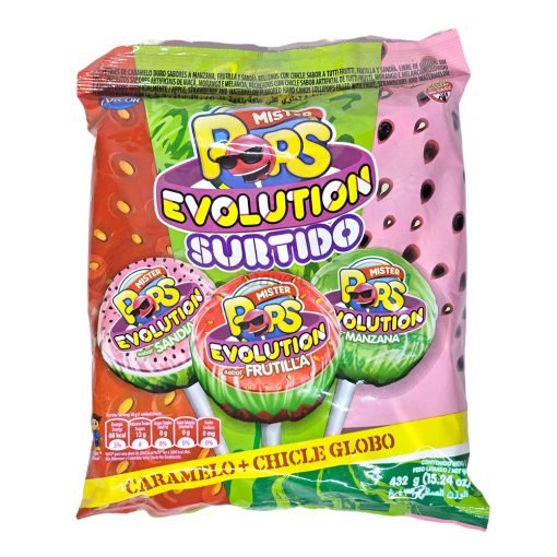 Chupetin Mister Pops Evolution x 24 unid.- SURTIDO