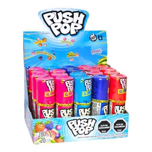 Chupetin Push Pop x 20 Unid. - Presentacion