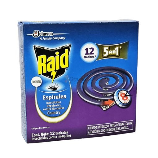 Espirales Raid x 12 Unid. - Country Fresh