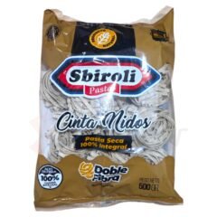Fideos Sbiroli Nido Integral x 500 gr
