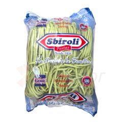 Fideos Sbiroli Tallarines Verdes x 500 gr