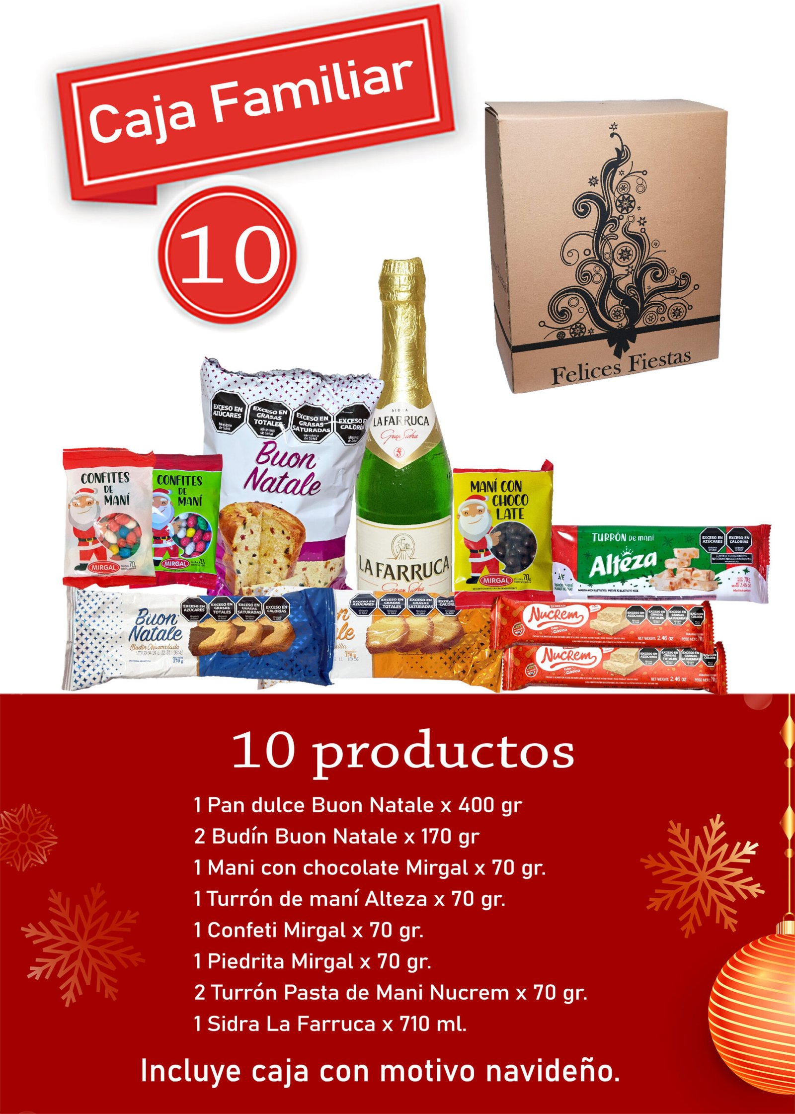 Flayer Cajas Navideñas - familiar