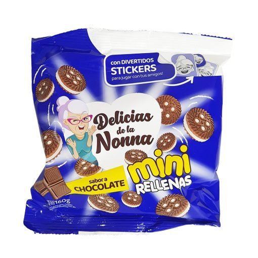 Galletas Rellenas Delicias de la Nonna x 160 gr. Chocolate