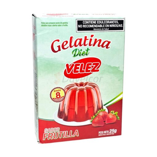 Gelatina Diet Velez x 25 gr. - Frutilla