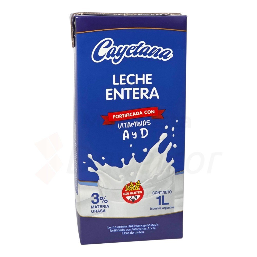 Leche Cayetano larga vida Entera x 1 Lt