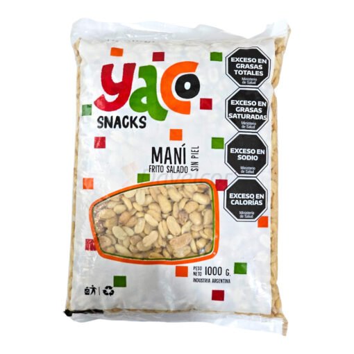 Mani pelado con sal Yaco x 1 Kg