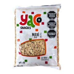 Mani pelado sin sal Yaco x 1 Kg