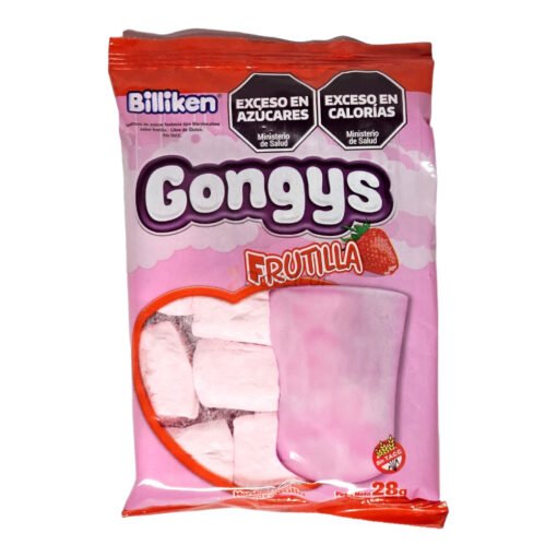 Marsmallows Mini Gongys x 28 gr. - Frutilla