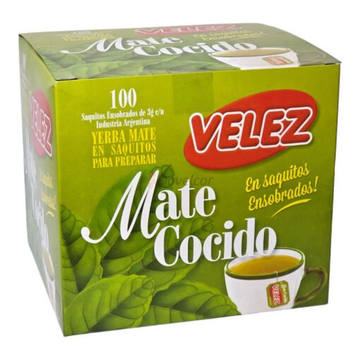 Mate cocido Velez ensobrado x 100 Saq