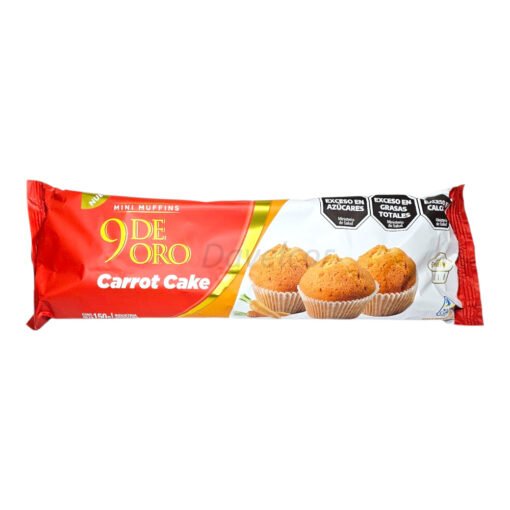 Muffins 9 de oro x 150gr - carrot cake