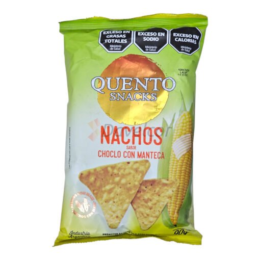 Nachos Quento x 90 gr. - Manteca