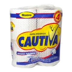 Papel Higienico Cautiva natural x 4 Unid