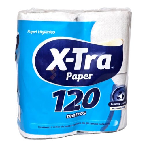 Papel Higienico X-Tra paper blanco x 4 Unid