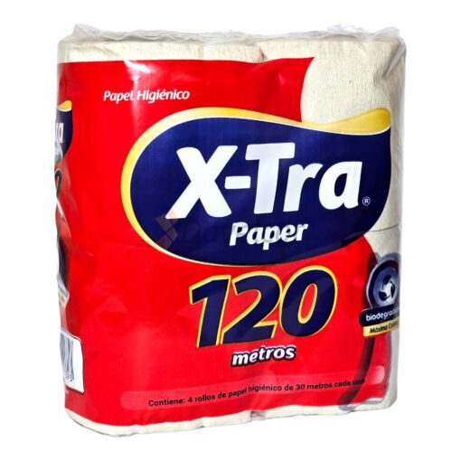 Papel Higienico X-Tra paper natural x 4 Unid