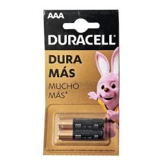 Pilas AAA Duracell x 2 Unid