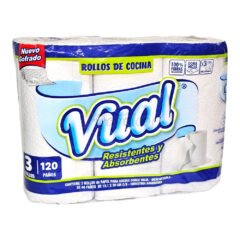 Rollo de Cocina 40p Vual x 3 Unid