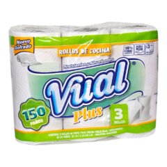 Rollo de Cocina 50p Vual x 3 Unid
