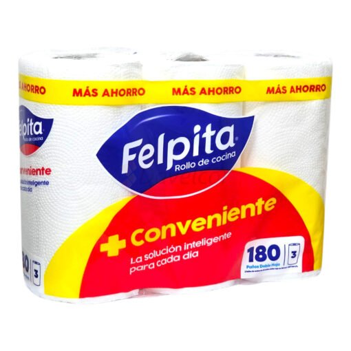 Rollo de cocina Felpita 60 paños x 3 Unid
