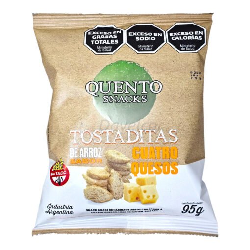 Tostadas de Arroz Quento x 95 gr. - 4 quesos